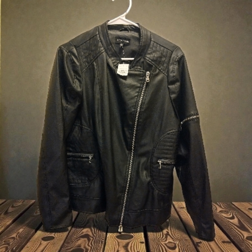 New Look Black Faux Leather Jacket